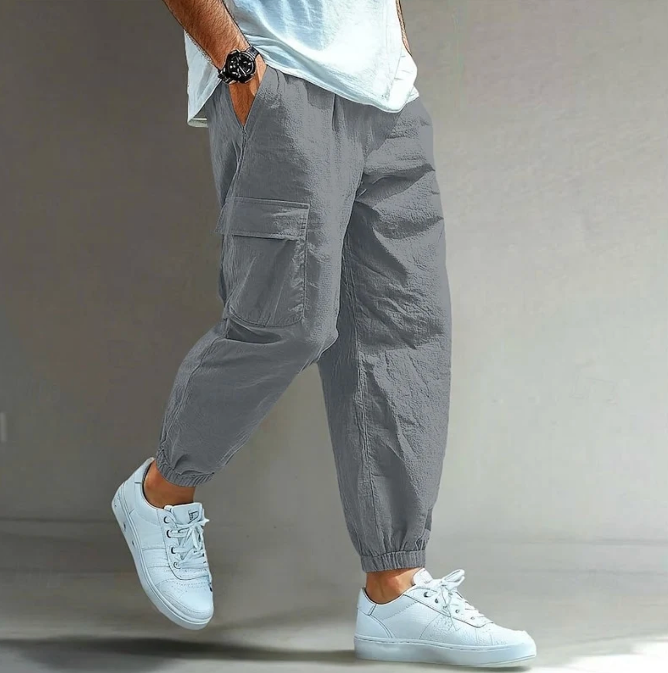 Męskie Spodnie Cargo Joggery