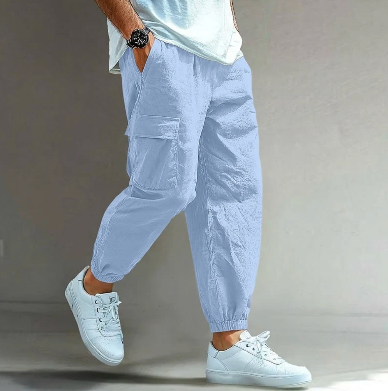 Męskie Spodnie Cargo Joggery