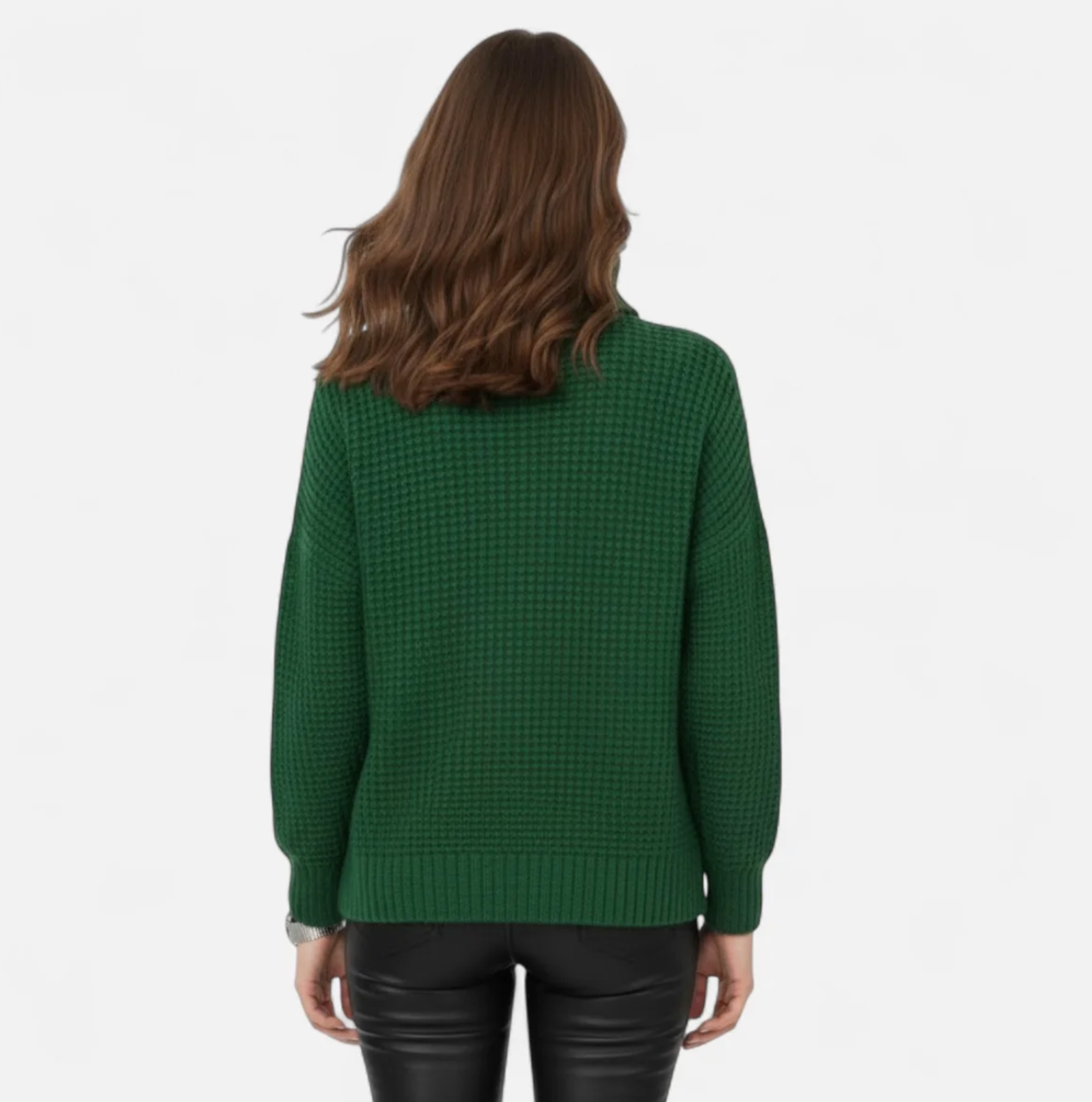 Damski sweter z golfem oversize