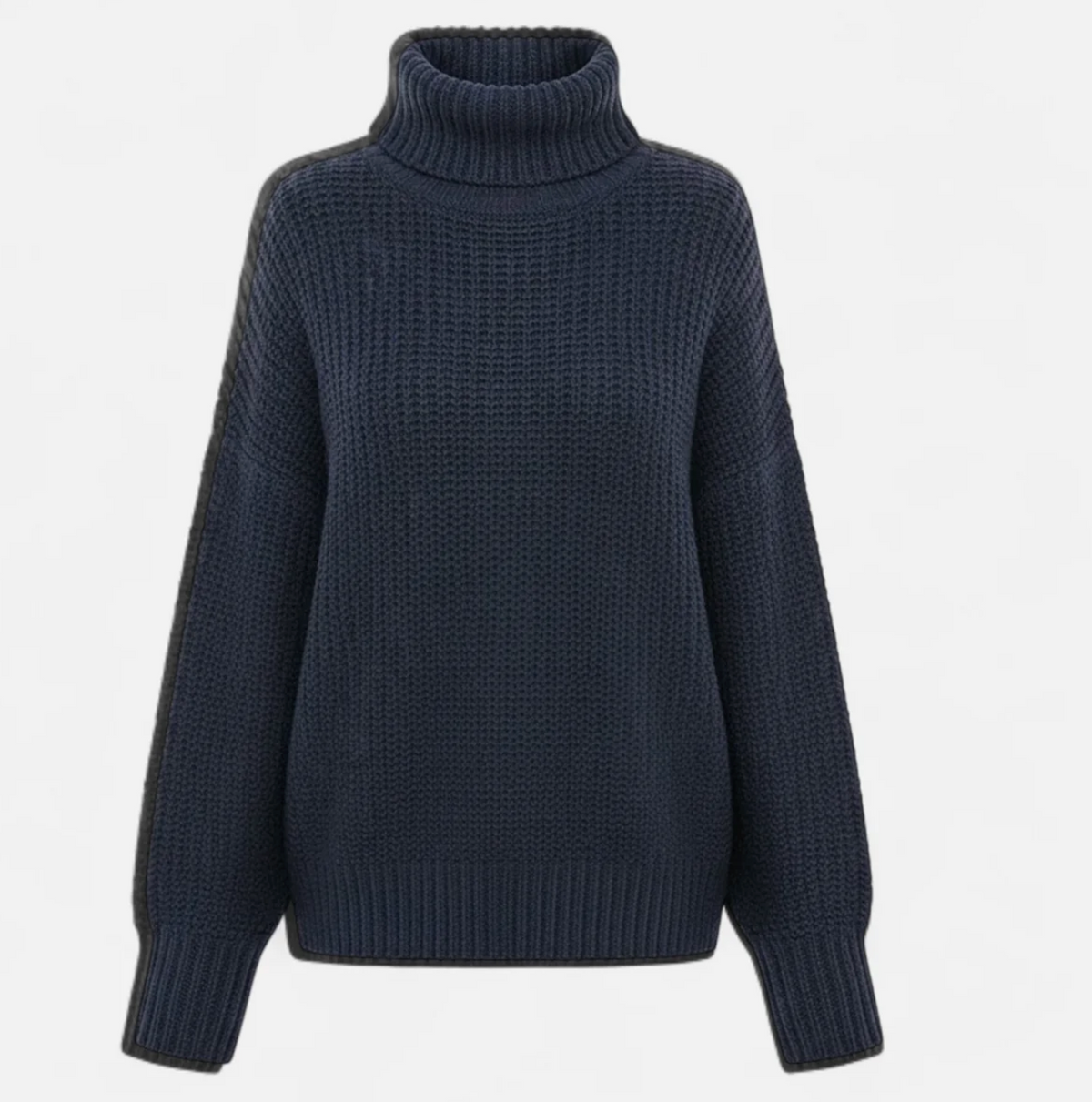 Damski sweter z golfem oversize