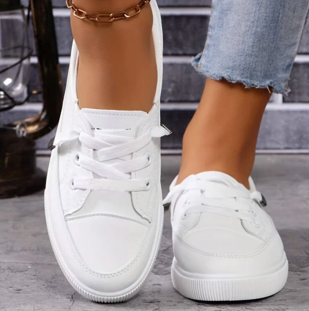 Damskie Sneakersy Ortopedyczne – Wygodne Buty Casual z Amortyzującą Podeszwą