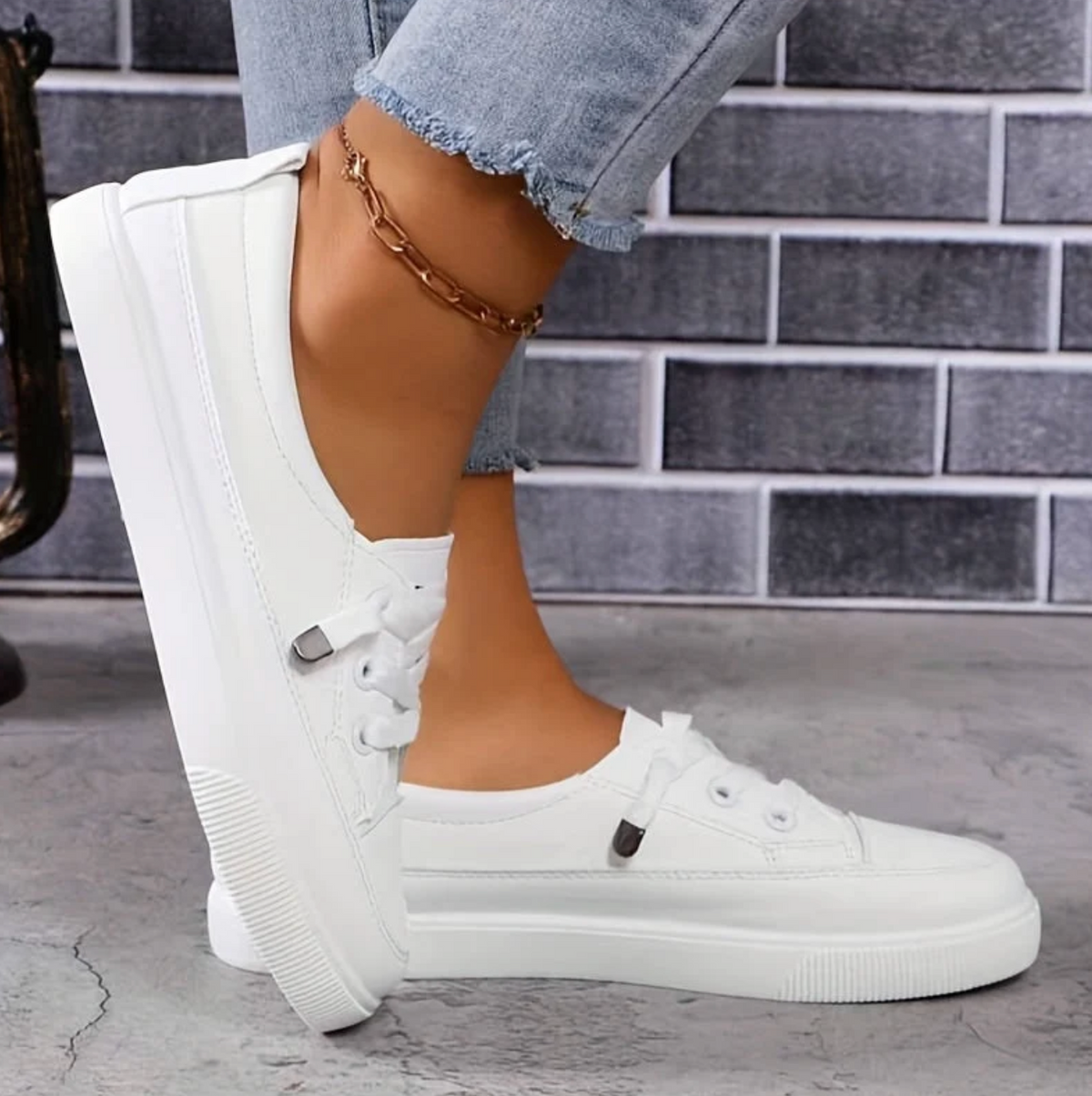 Damskie Sneakersy Ortopedyczne – Wygodne Buty Casual z Amortyzującą Podeszwą