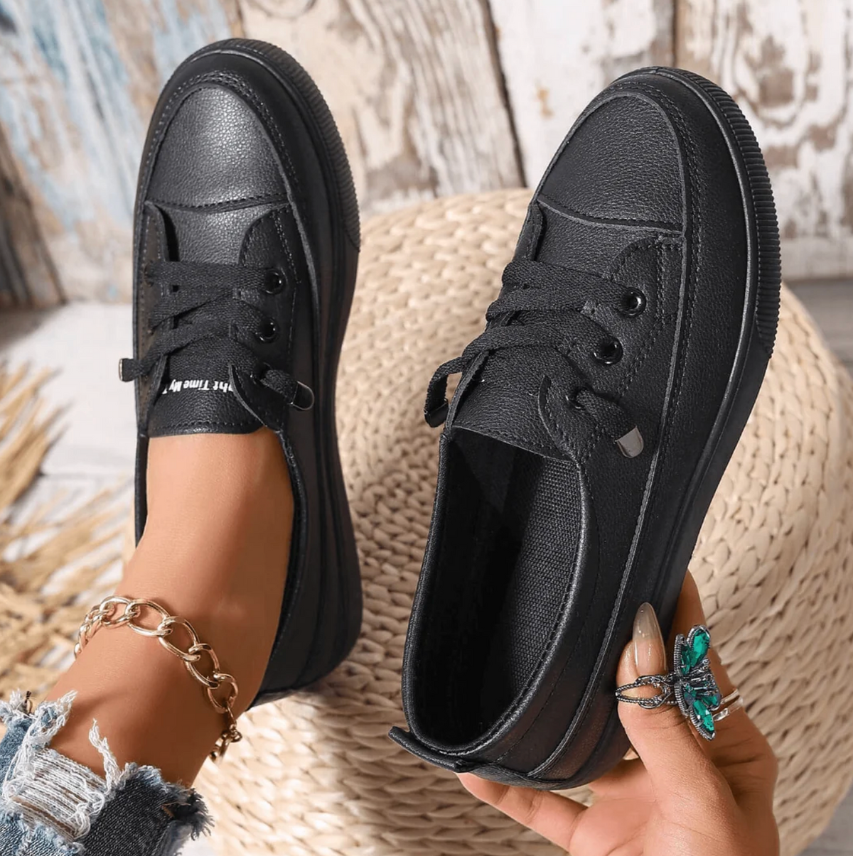 Damskie Sneakersy Ortopedyczne – Wygodne Buty Casual z Amortyzującą Podeszwą