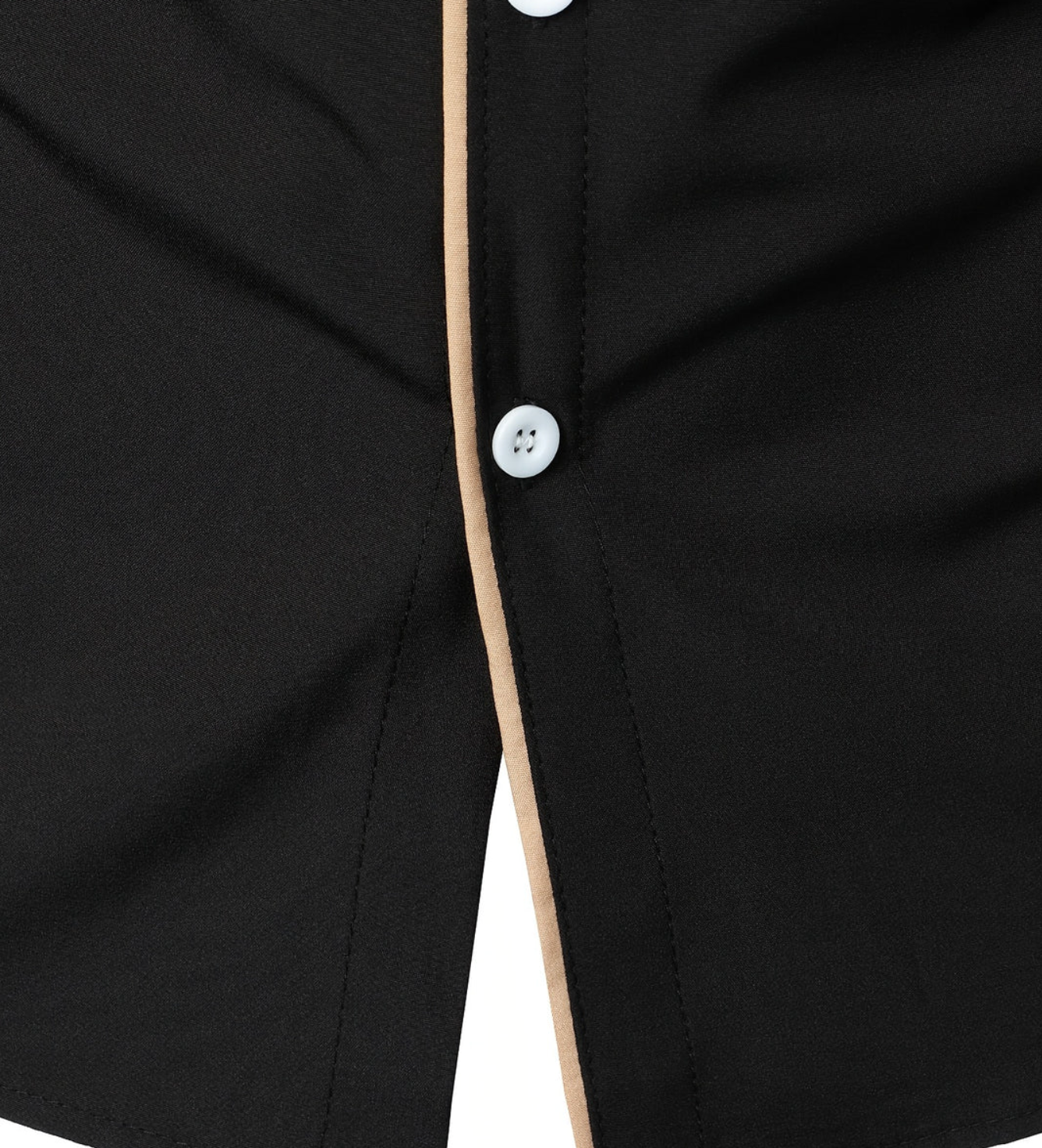 Męska Koszula Slim Fit z Długim Rękawem i Kontrastowymi Detalami