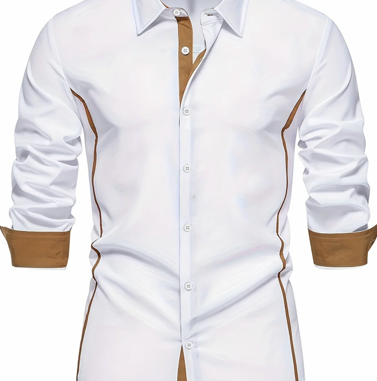 Męska Koszula Slim Fit z Długim Rękawem