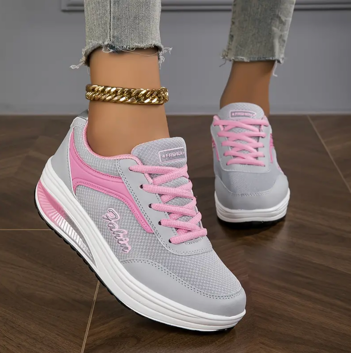 Damskie Sneakersy na Amortyzowanej Podeszwie