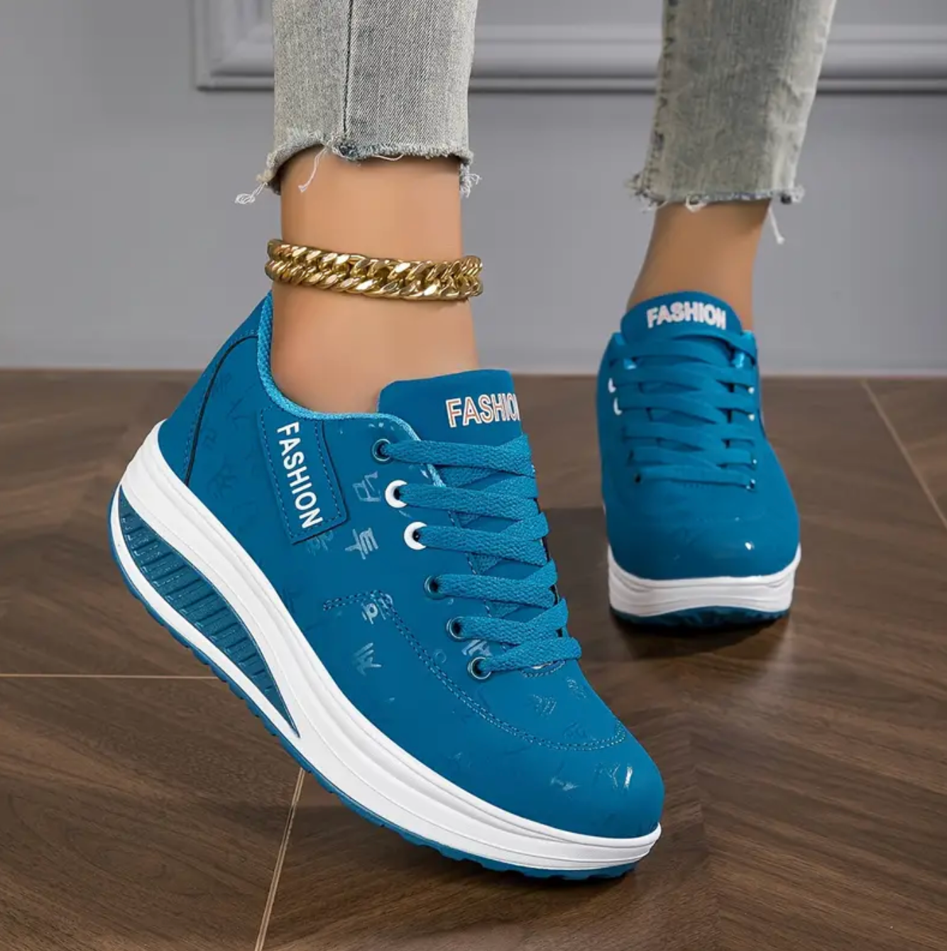 Damskie Sneakersy na Amortyzowanej Podeszwie