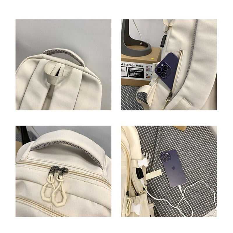 Duży plecak miejski z wieloma kieszeniami