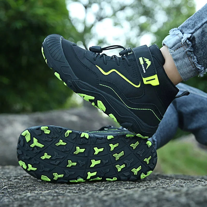 Dziecięce buty trekkingowe na rzep – lekkie buty sportowe z antypoślizgową podeszwą