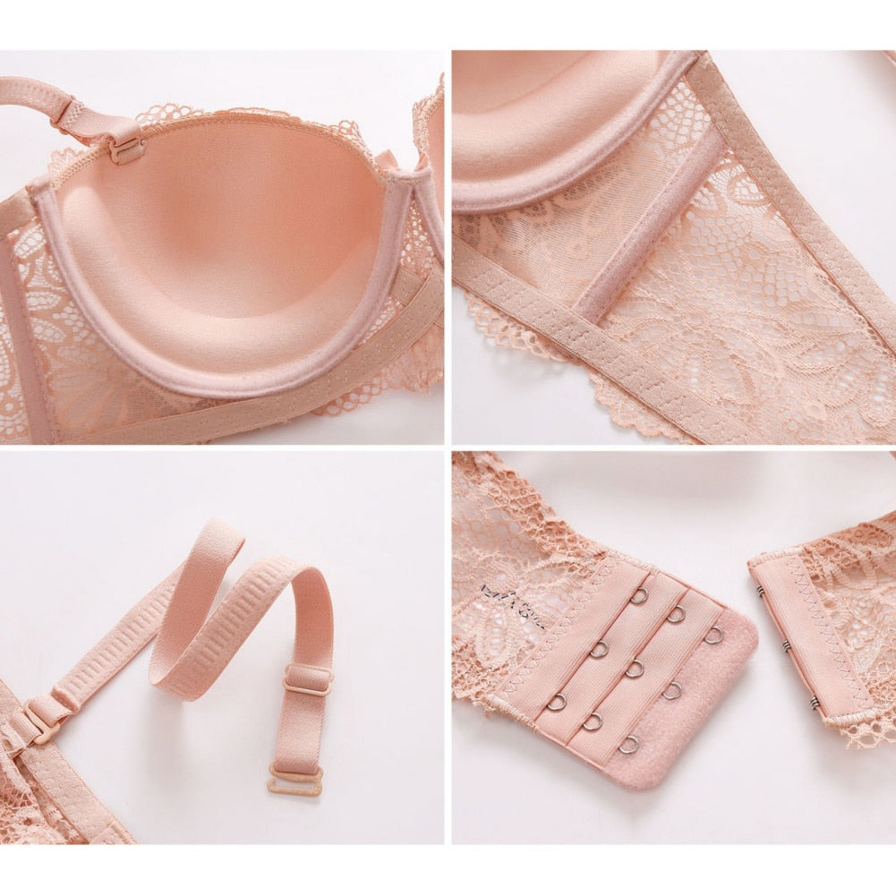 Biustonosz koronkowy bralette z kokardką