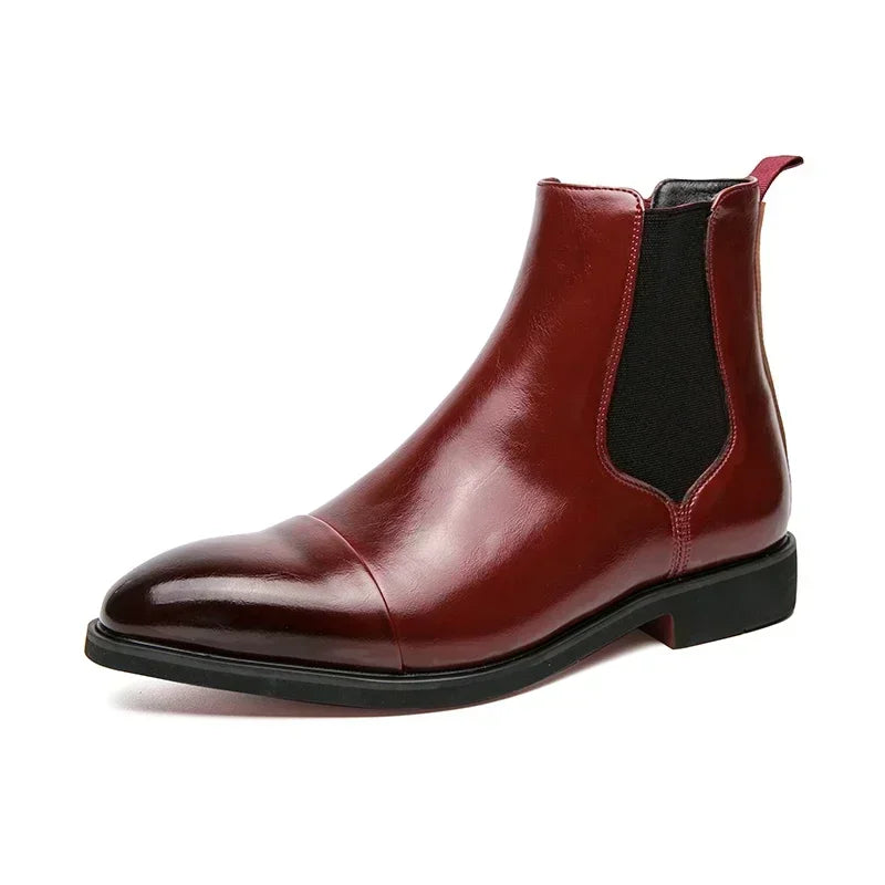 Męskie skórzane buty Chelsea o eleganckim kroju