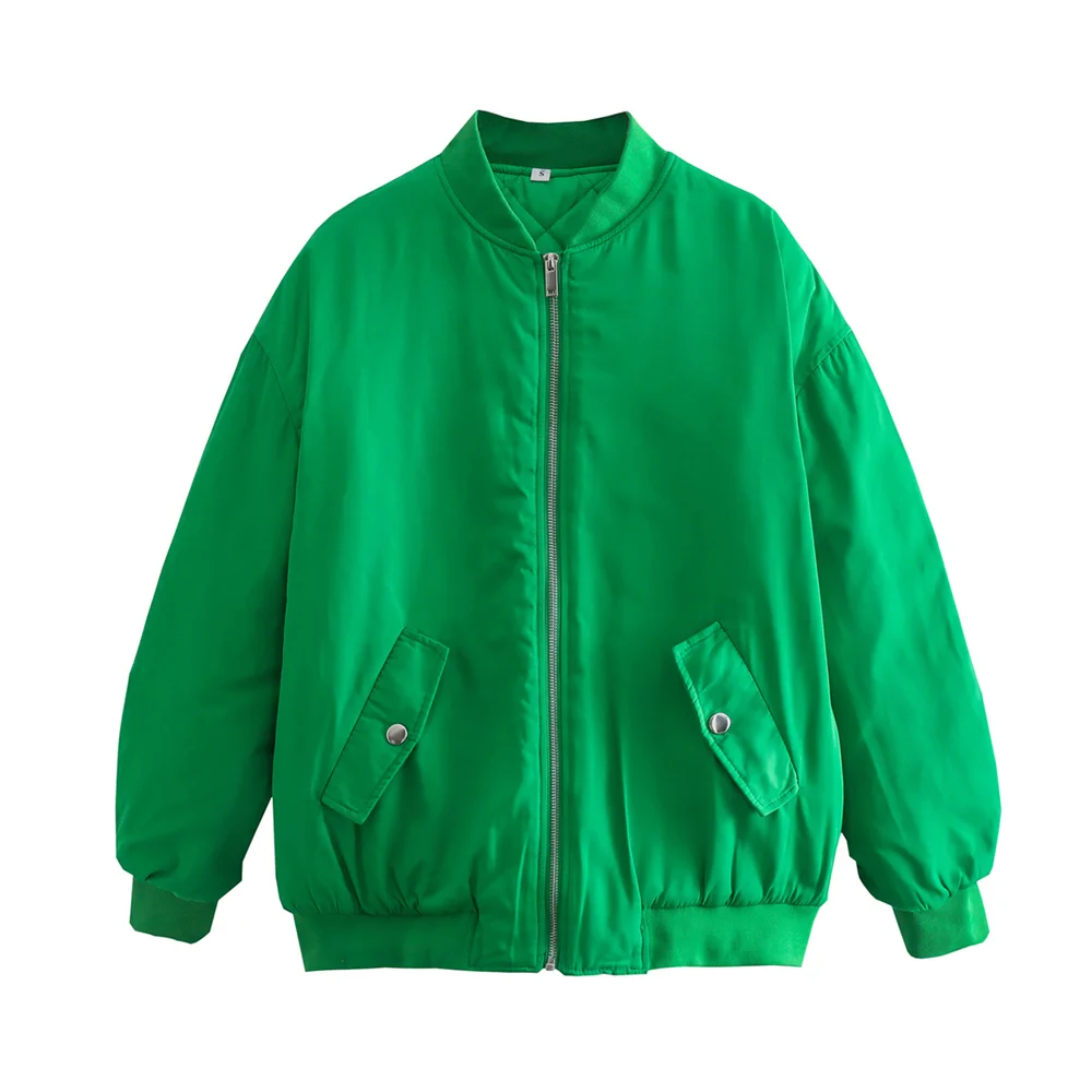 Damska kurtka bomber oversize – modna kurtka pikowana na jesień i zimę