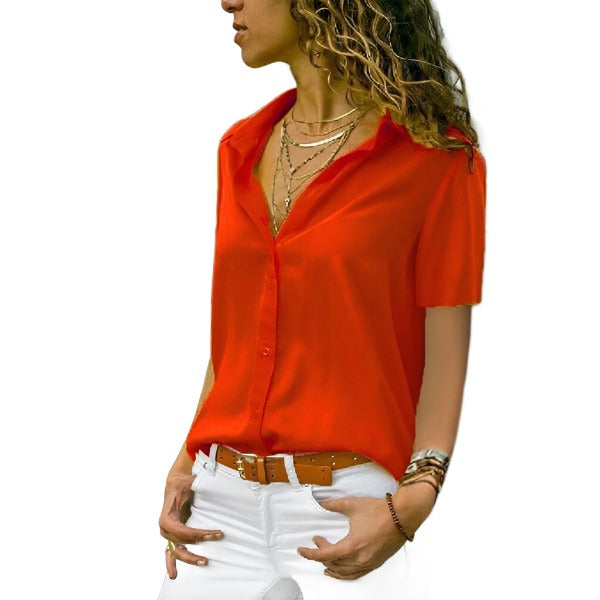 Damska koszula z krótkim rękawem