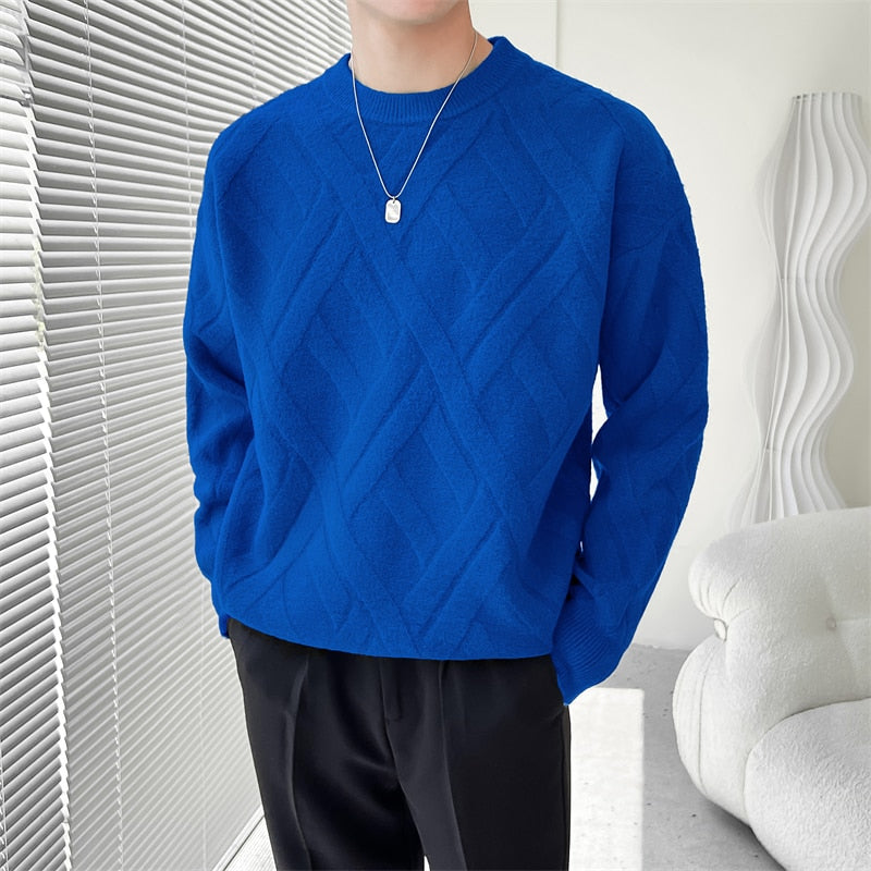 Elegancki Męski Sweter Bluza