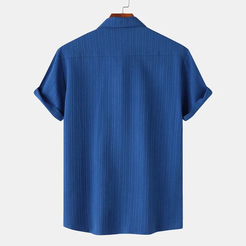 Męska Koszula z Bawełny i Lnu