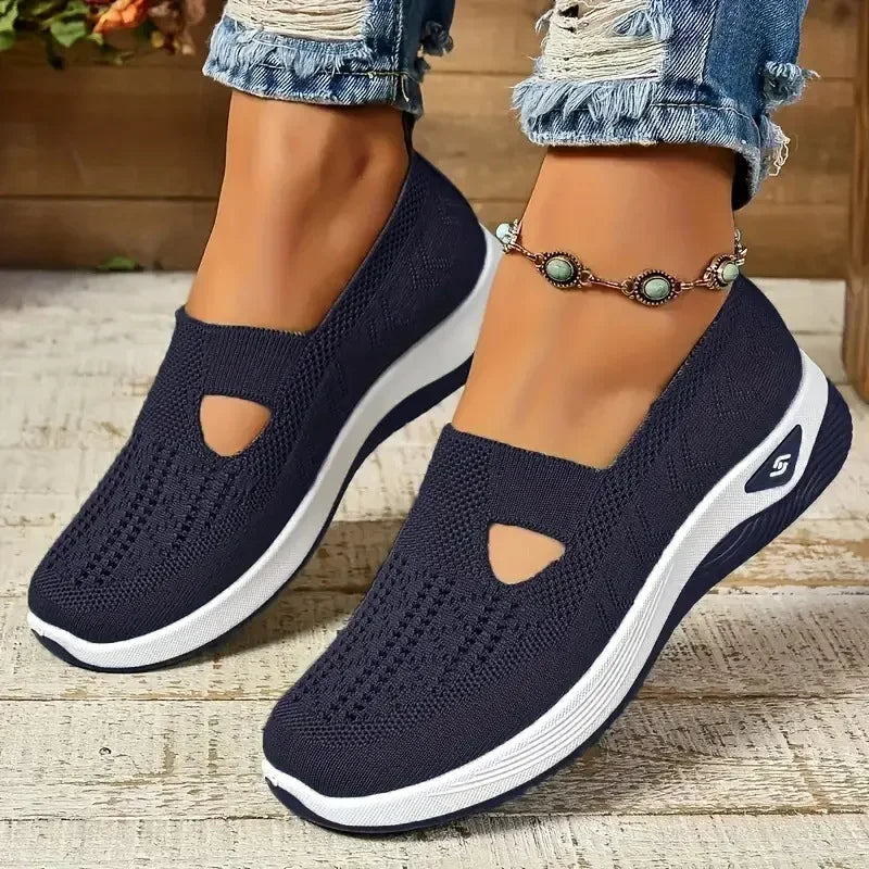 Damskie ortopedyczne buty sportowe z siateczką – lekkie i oddychające