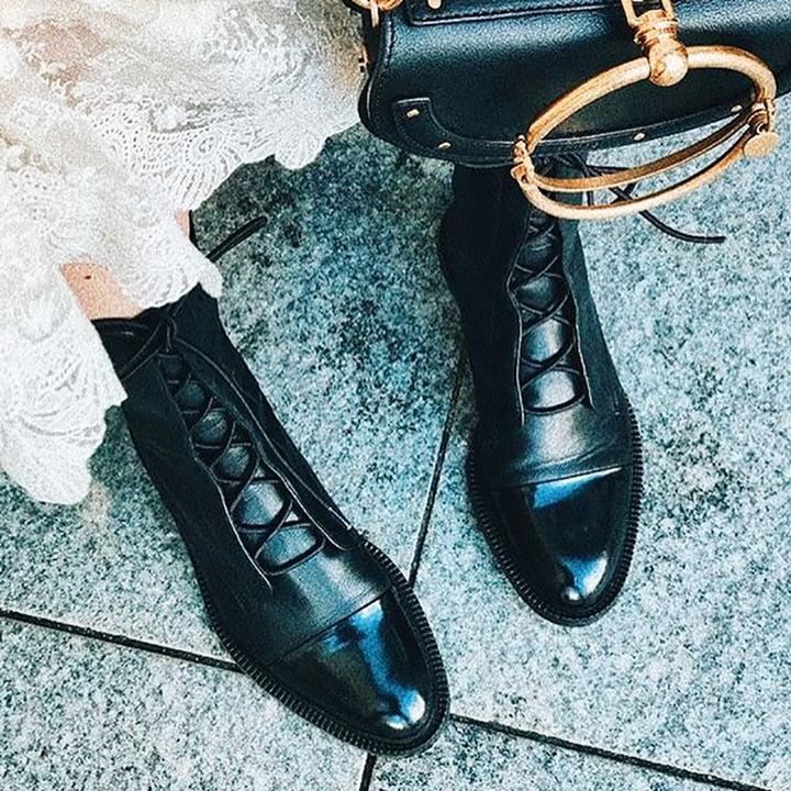 Sophia | Eleganckie sznurowane botki 8