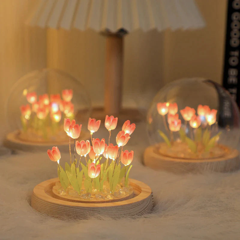 Lampka nocna DIY Tulipan