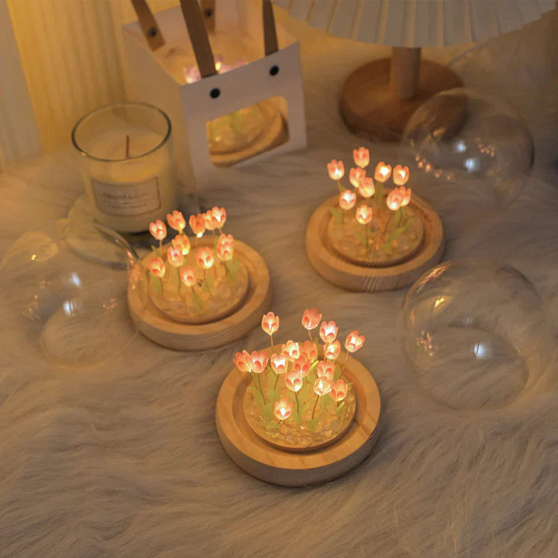Lampka nocna DIY Tulipan