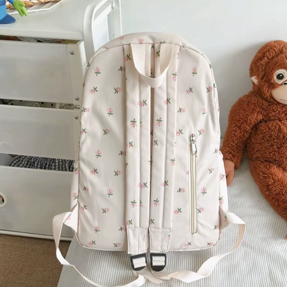 Wodoodporny plecak szkolny z delikatnym wzorem