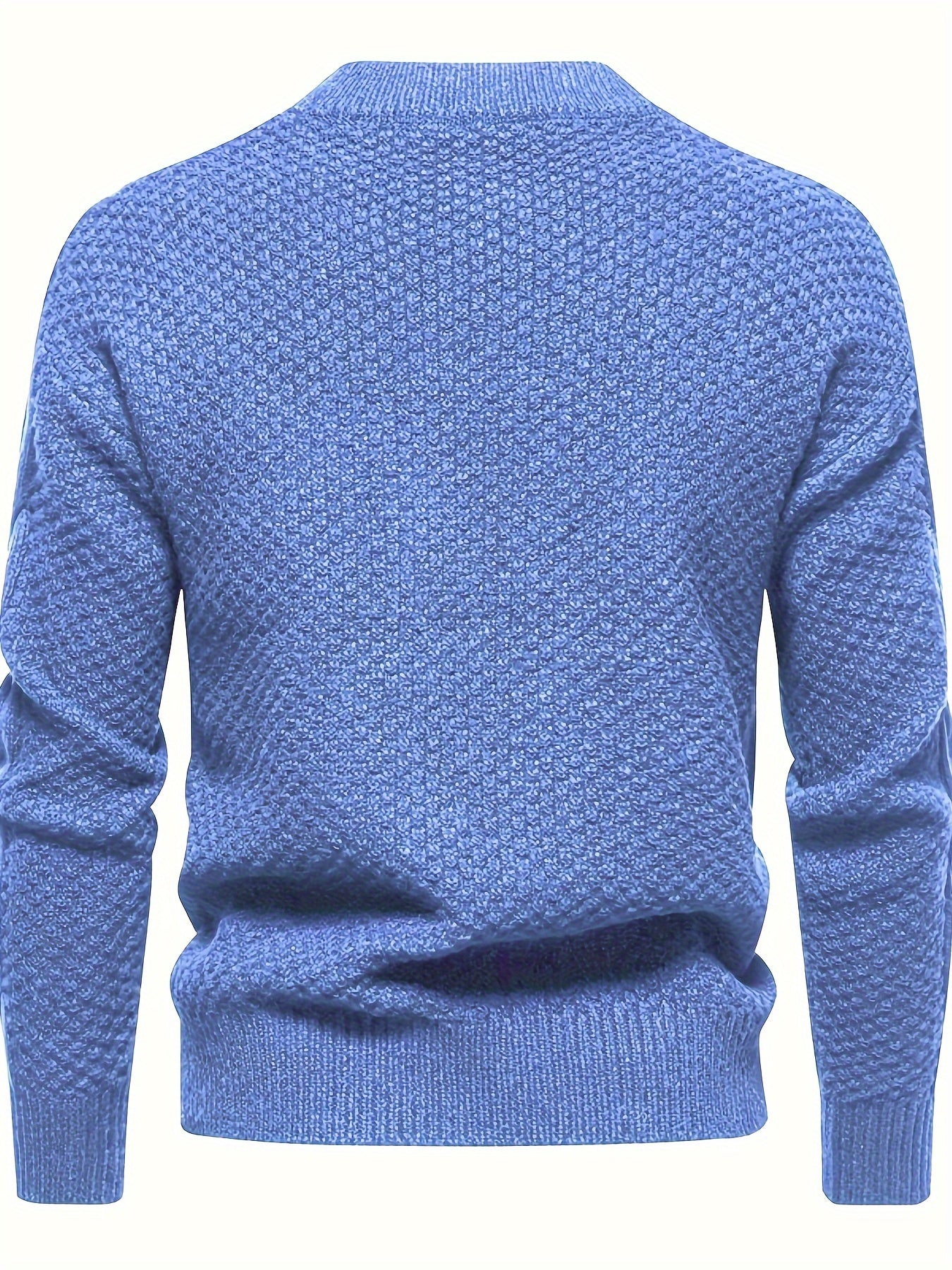 Męski Sweter z Warkoczowym Wzorem