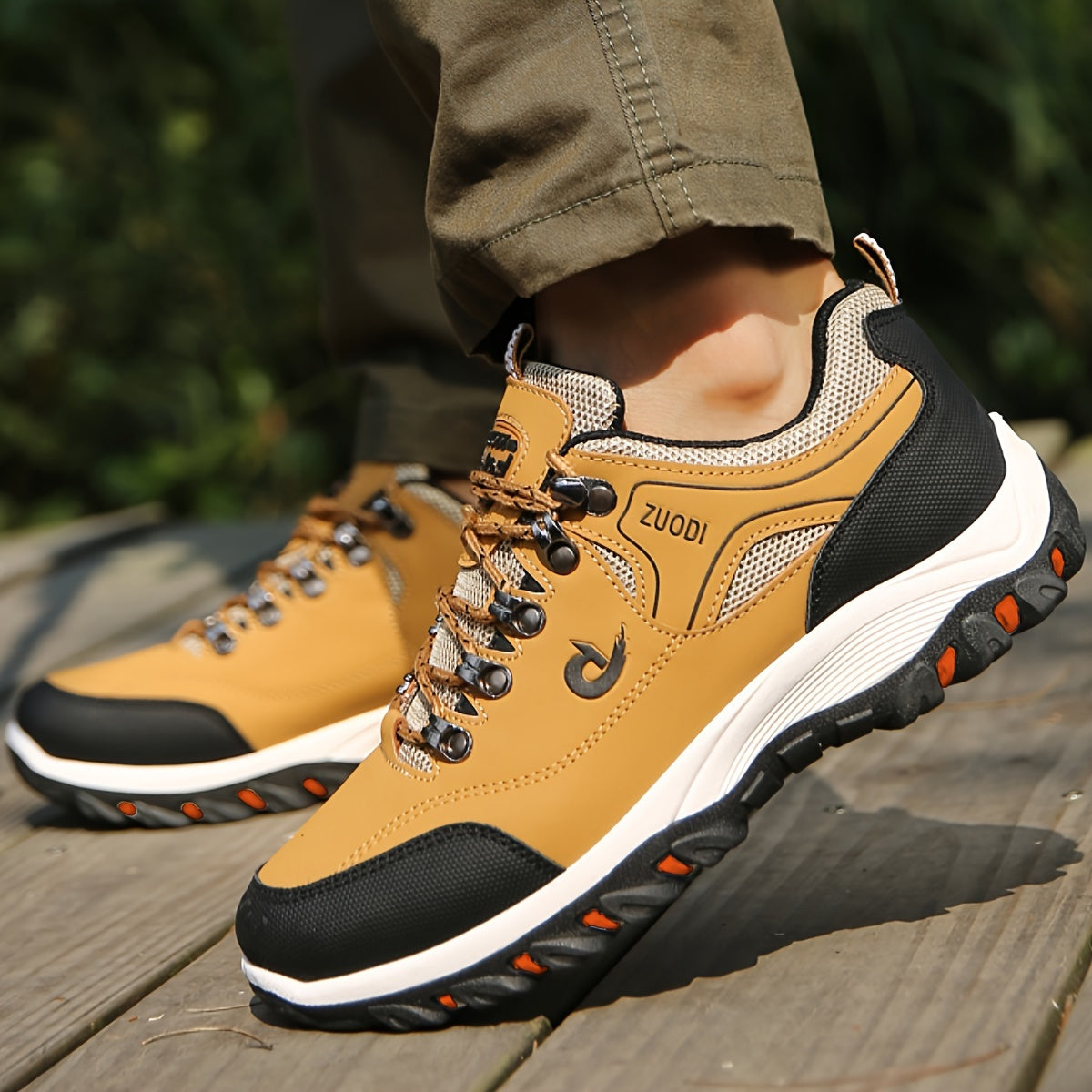 Męskie Buty Trekkingowe z Wzmocnioną Podeszwą