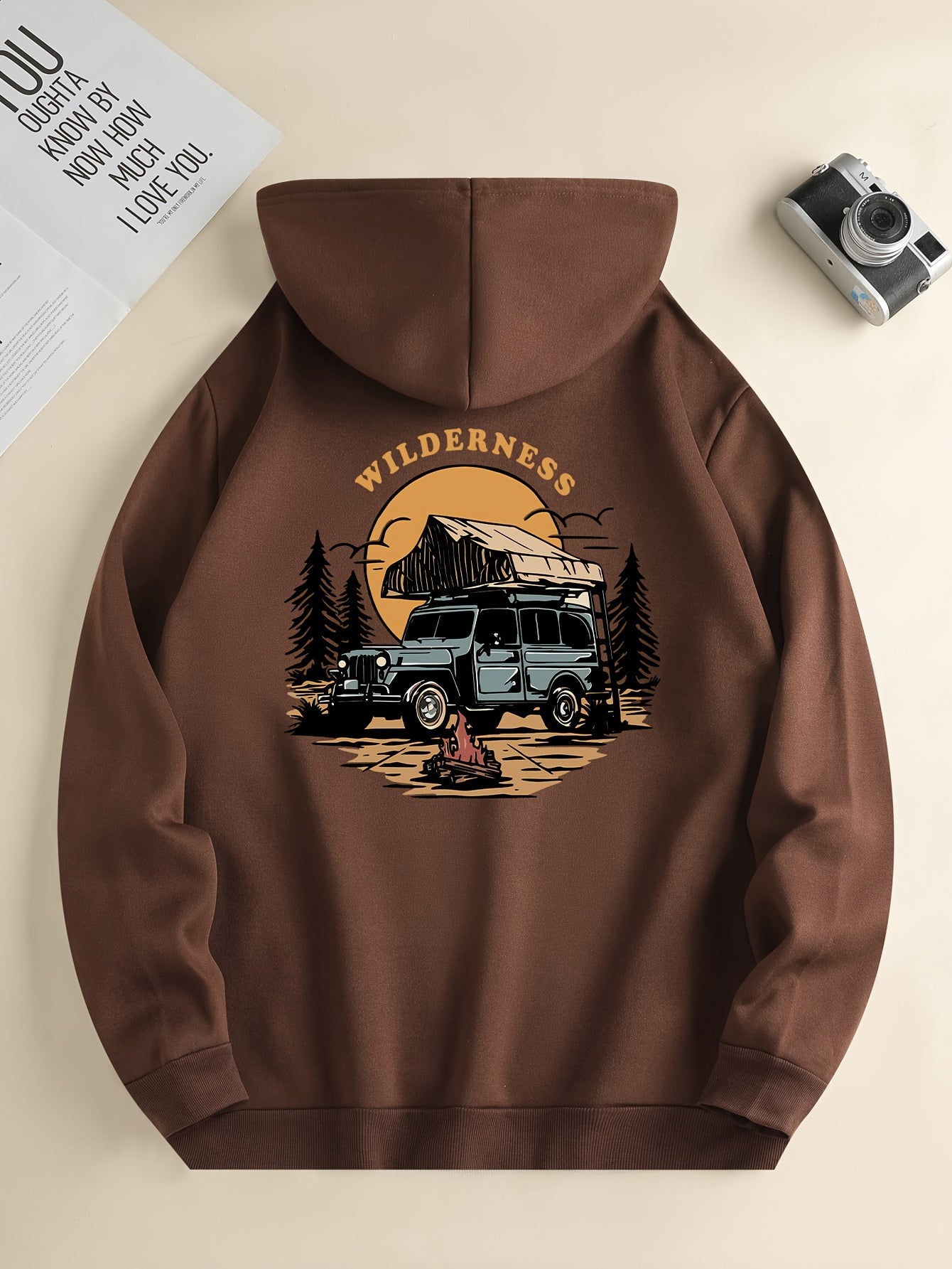 Męska Bluza z Kapturem "Wilderness" z Motywem Off Road