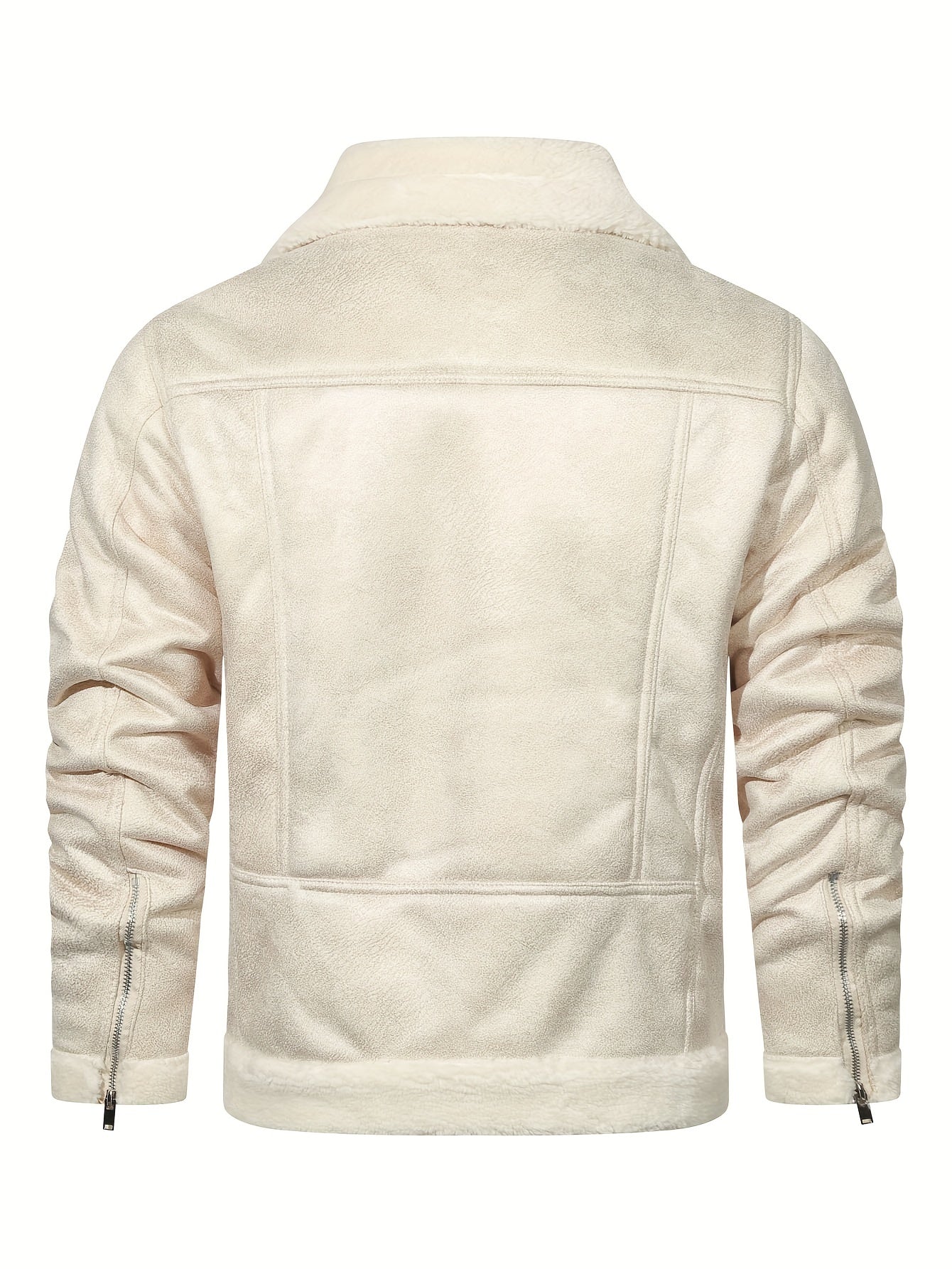 Męska skórzana kurtka pilotka z futrzaną podszewką