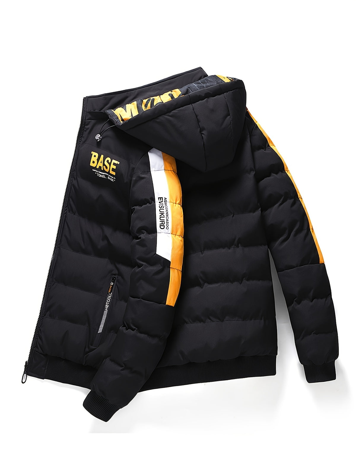 Męska zimowa kurtka puchowa z kapturem