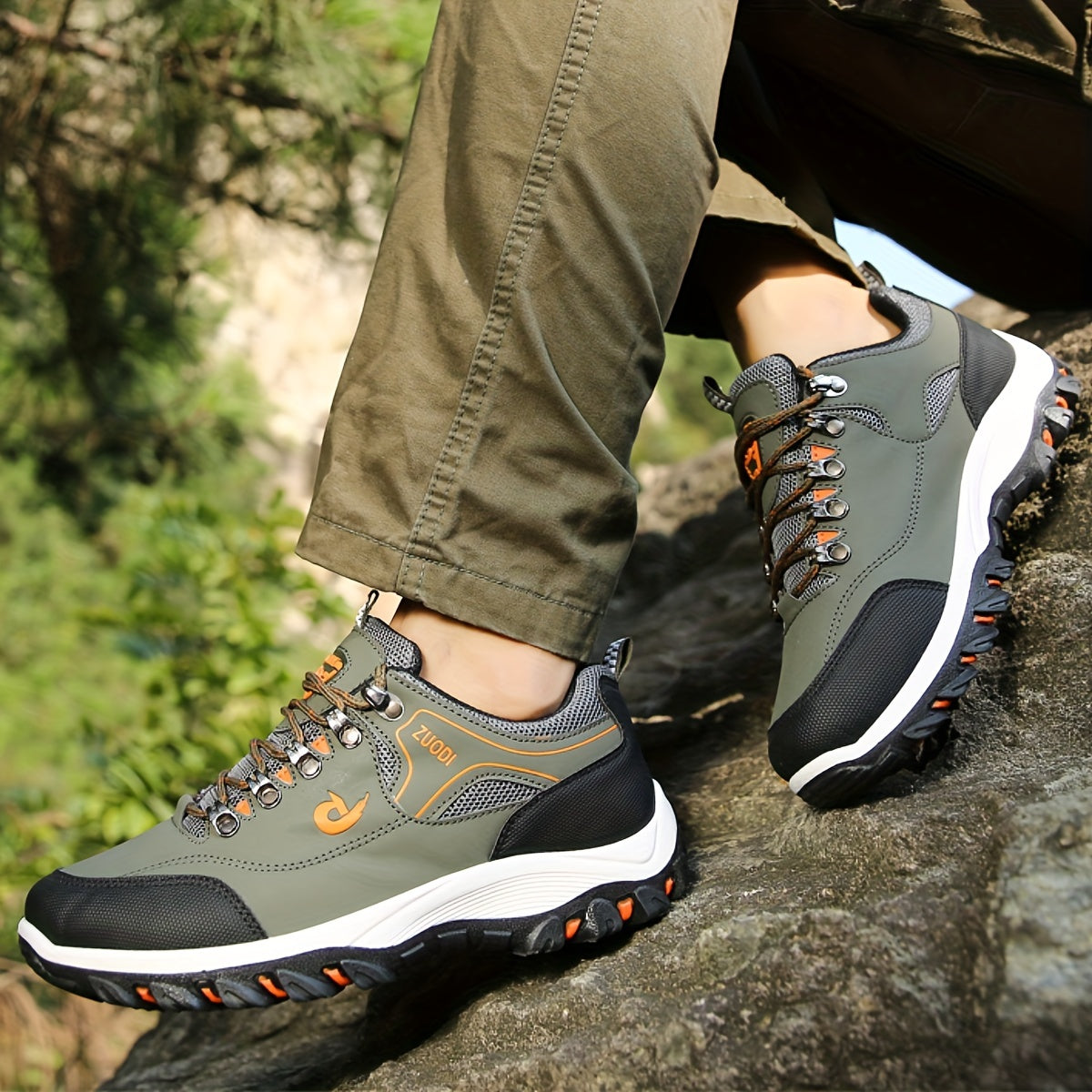 Męskie Buty Trekkingowe z Wzmocnioną Podeszwą