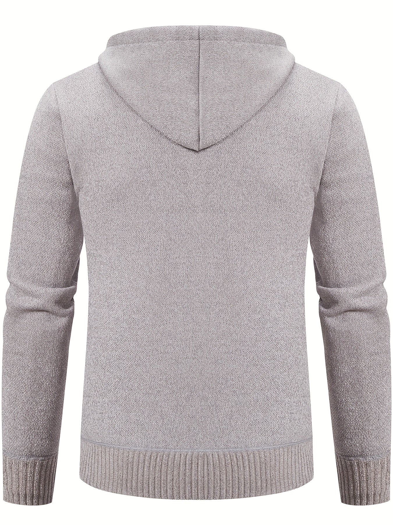 Polarowa Bluza Sweter z Kapturem