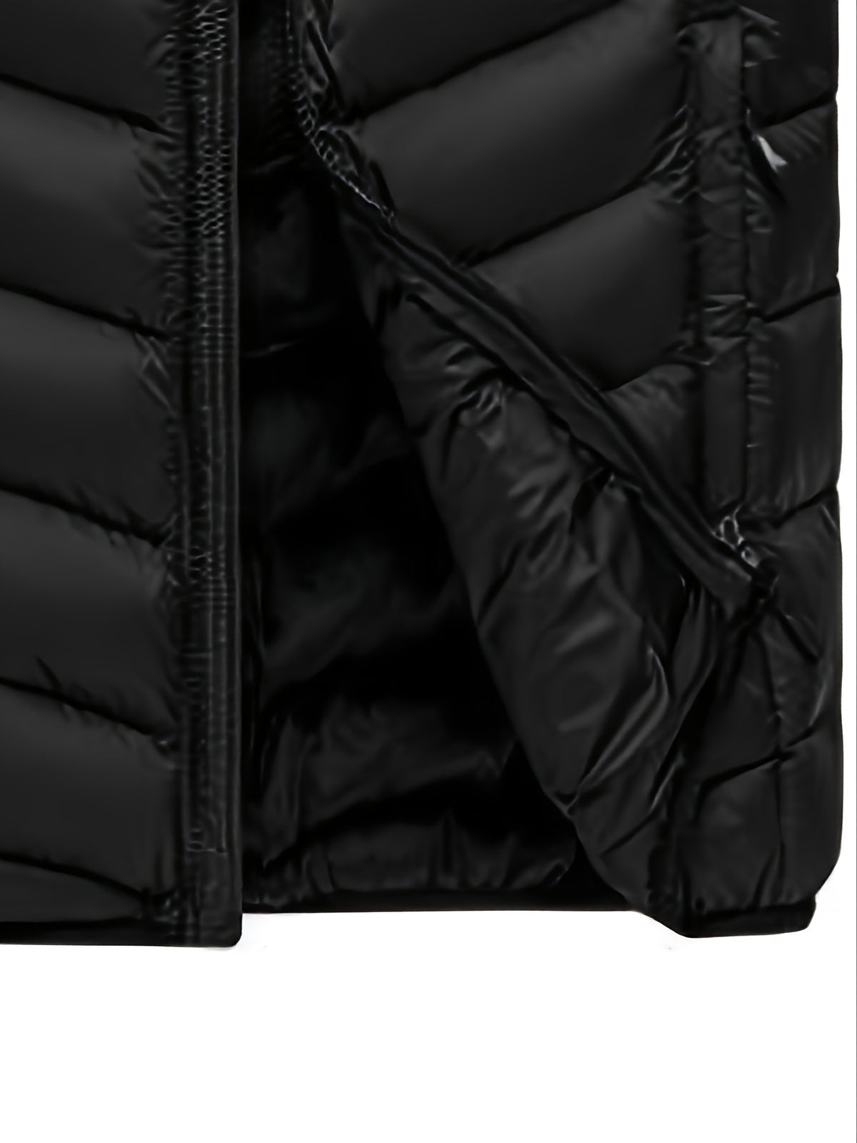 Męska lekka puchowa kurtka z kapturem