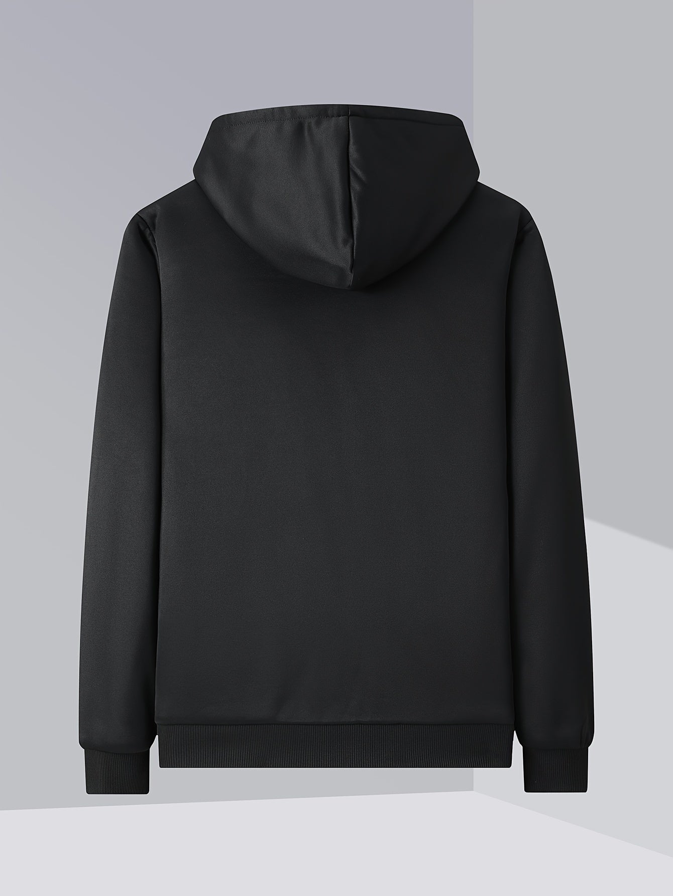 Męska ocieplana bluza z kapturem i zamkiem