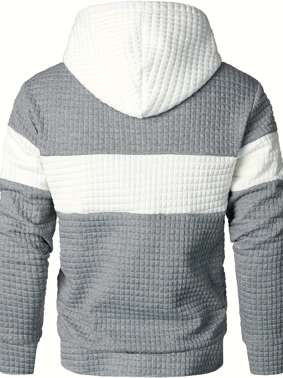 Męska bluza z kapturem o fakturowanej powierzchni