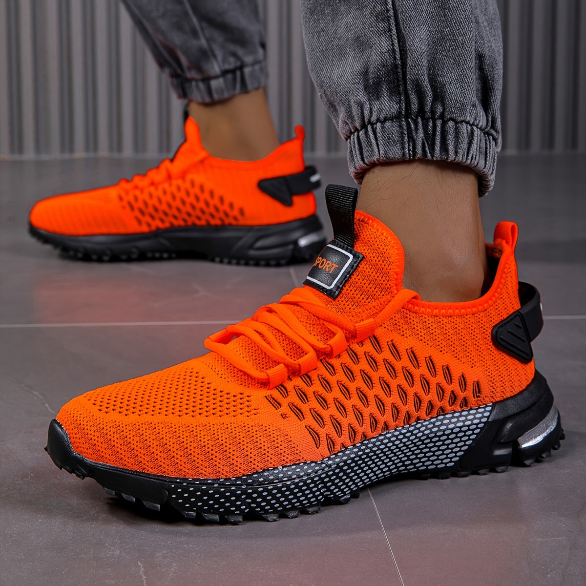 Męskie Wkładane Buty Sportowe z Oddychającym Materiałem