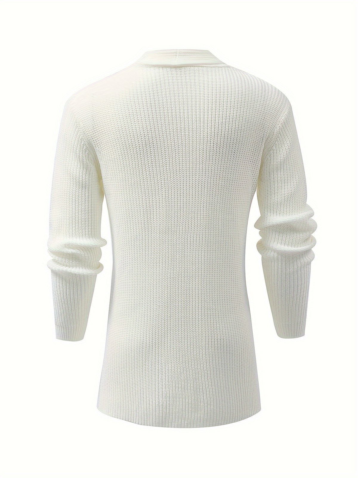 Męski długi dzianinowy kardigan