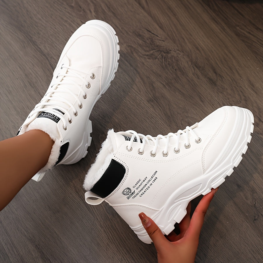 Damskie ocieplane trapery na solidnej podeszwie