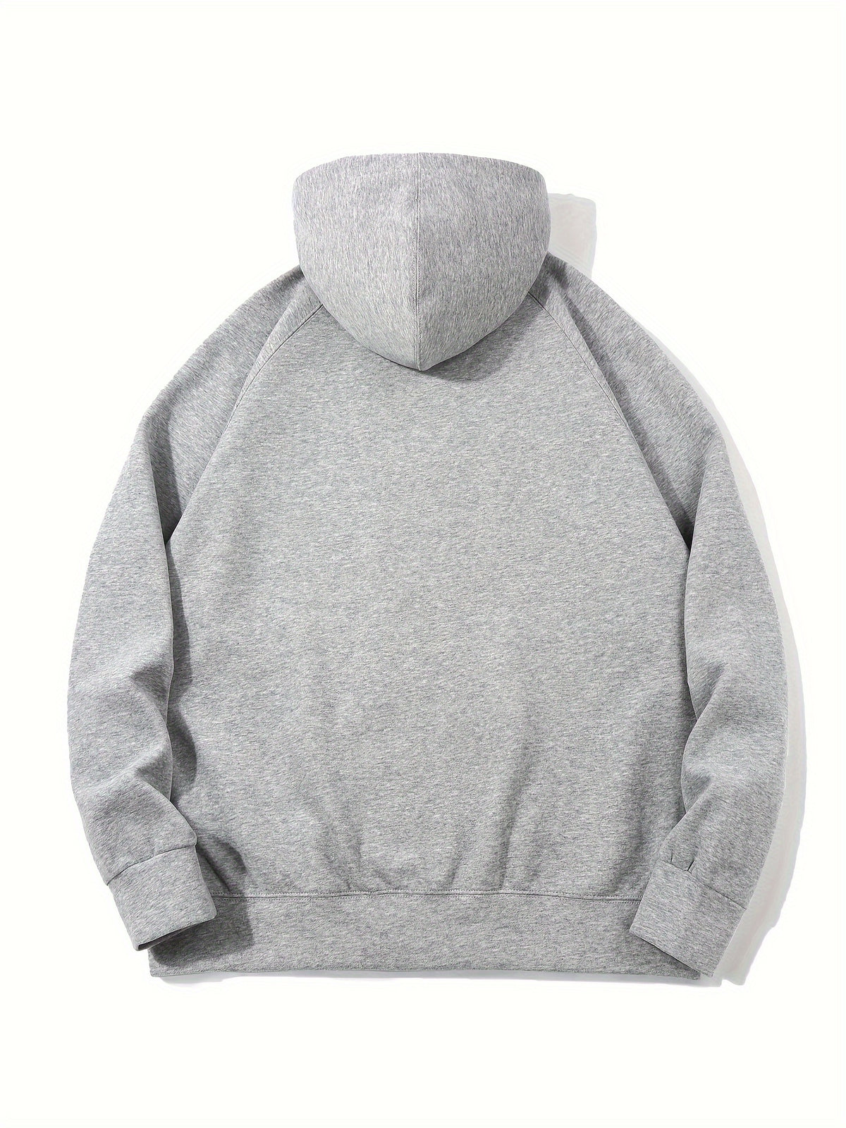 Męska bluza polarowa z kapturem na zamek z minimalistycznym designem