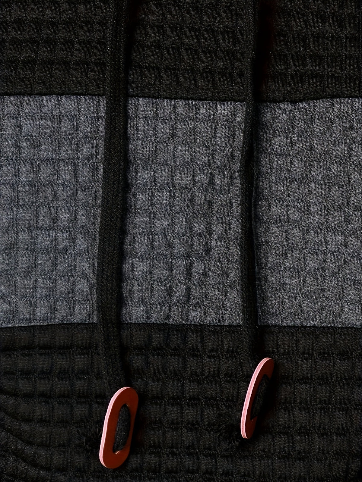 Męska bluza z kapturem o fakturowanej powierzchni