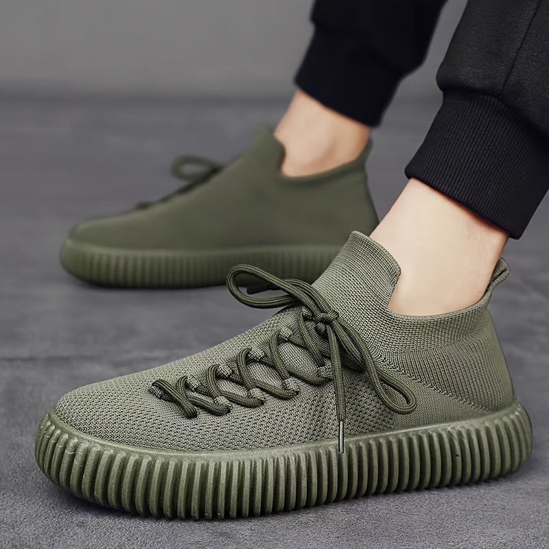Męskie Buty Sportowe z Elastyczną Cholewką