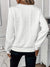 Damski sweter z zamkiem i plecionym wzorem