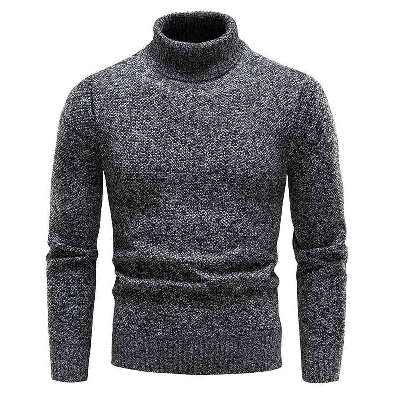 Ciepły Sweter Męski z Golfem