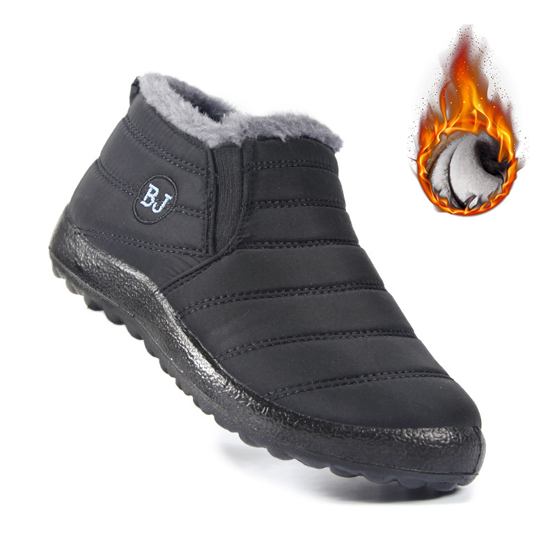 Damskie ocieplane wodoodporne buty zimowe wsuwane