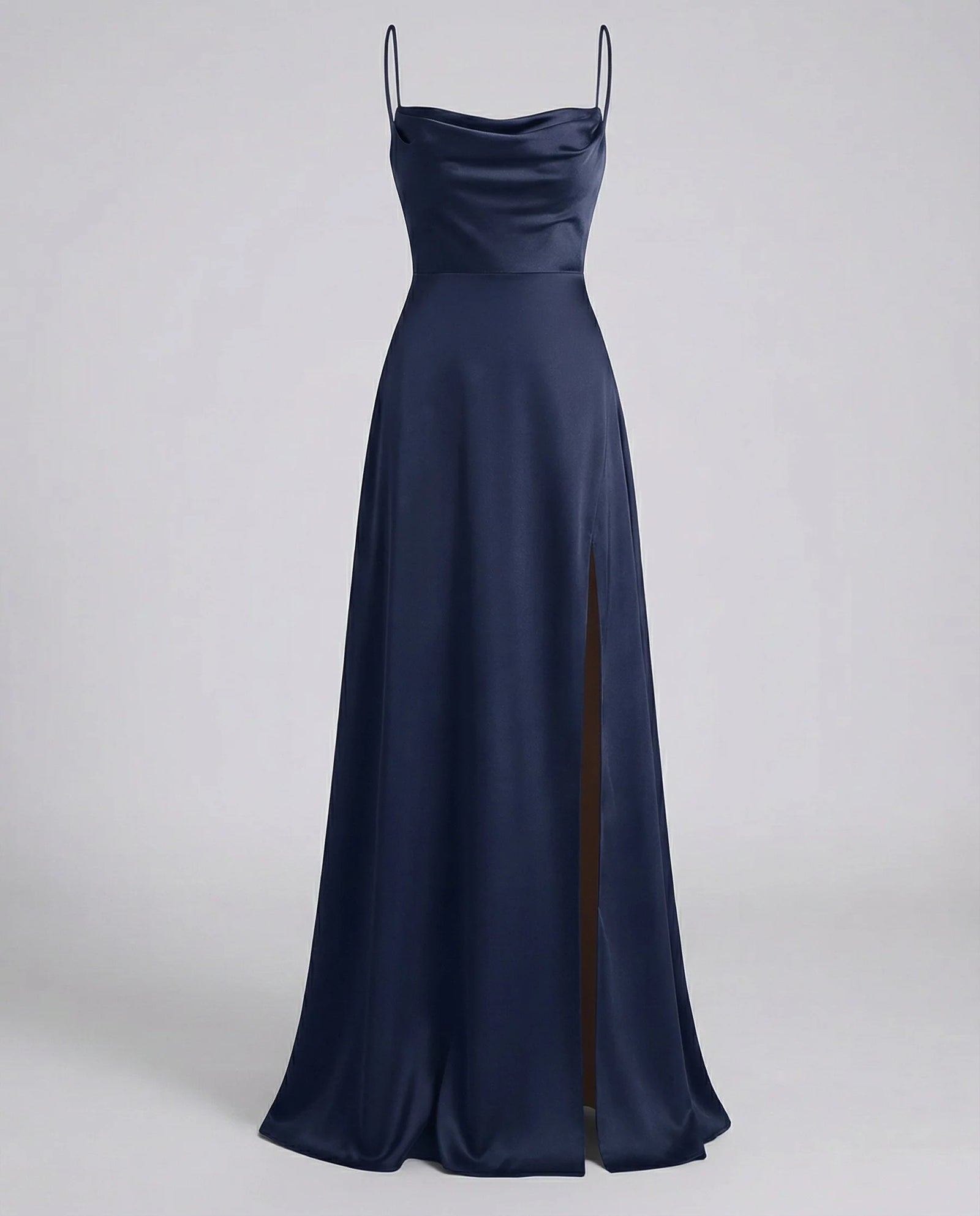 Elegancka jedwabna sukienka maxi damska