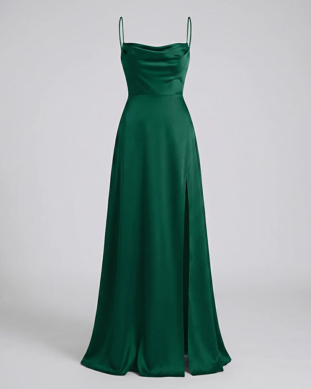 Elegancka jedwabna sukienka maxi damska