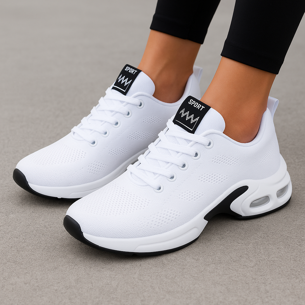 Damskie ortopedyczne buty sportowe z siateczkową cholewką