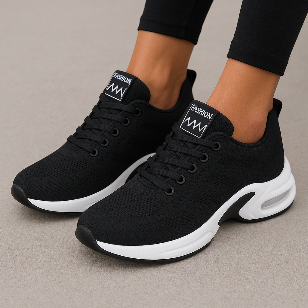 Damskie ortopedyczne buty sportowe z siateczkową cholewką