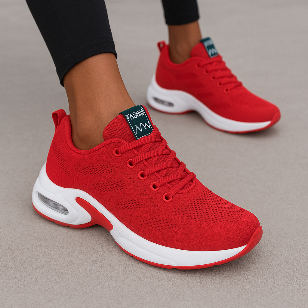 Damskie ortopedyczne buty sportowe z siateczkową cholewką