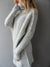 Damski oversize sweter z golfem – dzianinowy, długi, casualowy