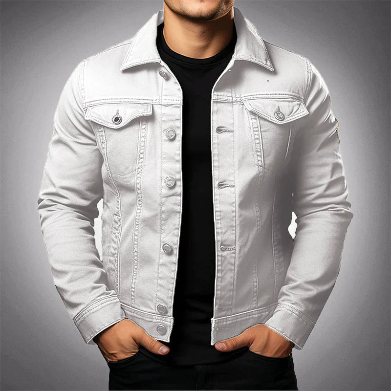 Męska kurtka jeansowa slim fit – stylowa i lekka na sezon przejściowy